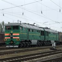 Diesel locomotive 2TE116-1004, Батайск