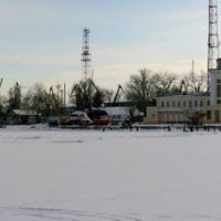 Панорама. Яхтклуба и Морского порта. Зима., Таганрог