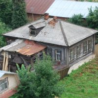 Касимов. Старый деревянный дом, вид с минарета., Касимов