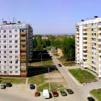 вид из окна на ул.Строителей, Новокуйбышевск