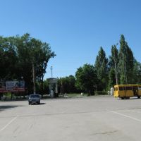 Вид на памятник Чапаеву, Чапаевск