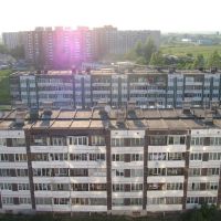 View from roof Bumazhnikov 7, Коммунар