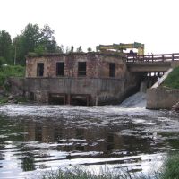 Плотина ГЭС на реке Оредеж, Вырица