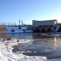 Hydroelectric power plant in Russian side, Ивангород