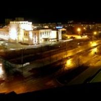 Ночная панорама ул. Ленина, Кириши