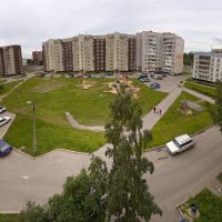 panorama of our yard, Кириши