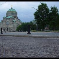 Naval Cathedral. Cast iron pavement, Кронштадт
