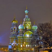 Новогодний Петербург. New Years Petersburg. Savior on the Spilled Blood, Санкт-Петербург