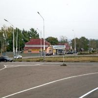 Круговая развязка в Калининске., Калининск