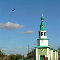 Краснокутская идиллия - церковь и самолеты, Красный Кут