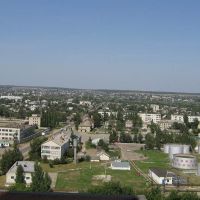 Вид на город со здания нового элеватора, Петровск
