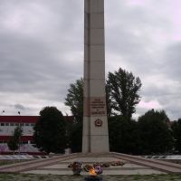 Мемориальная стела на площади в Петровске, Петровск