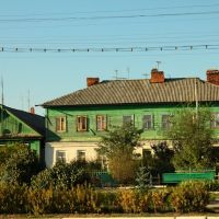 les maisons verts et le banc vert, Пугачев