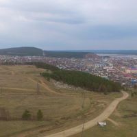Вид Олекминска с высоты, Олекминск
