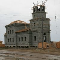Pokrovsk - stavba kostela, Rusko, Покровск