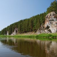 река Нейва, скалы Коптелый камень, Зыряновский