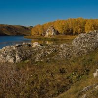 Золотая осень на Каменке (Кавдымов камень, слияние), Каменск-Уральский