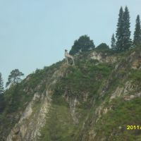 лось на скале, Нижние Серги