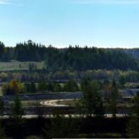 Вид из города на юго-восток (панорама), Солдатское поле, Петропавловский известковый карьер, Вагран, Колонга, Североуральск