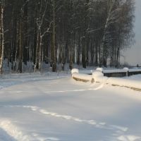Зима на набережной, Десногорск
