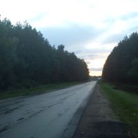 Дорога после въезда в Сычёвку, Сычевка
