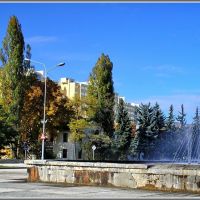 Victory Avenue + Fountain  / Проспект Победы + фонтан, Кисловодск