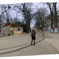 Панорама развязки трамвайных путей., Пятигорск