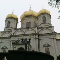 Казанский кафедральный собор Ставрополя во время богослужения Святейшего Патриарха Кирилла, Ставрополь