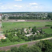 Vista of PETROVSKOE from elevator. (Перспектива на Петровское с элеватора)., Петровское