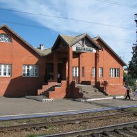 IZBERDEY railway station, (Petrovskoe). Вокзал станции Избердей. Петровское., Петровское