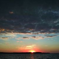 восход в районе Камского устья / sunrise of the Kama mouth, Апастово