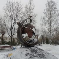 Памятник "Собаке космонавту Чернушке"., Заинск