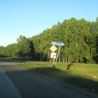 поворот на Новосибирск в Кожевниково Томской области, Кожевниково