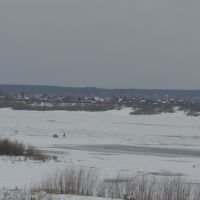 Tomsk, el río en invierno, Томск