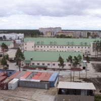 Blick auf das Krankenhaus von Kogalym 2002, Когалым