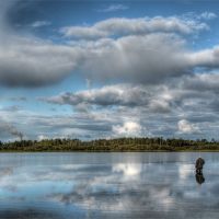 Рыбаки на озере Школьное, Белоярский