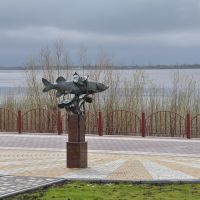 Pike sculpture, Нефтеюганск
