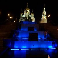 Храм ночью 2я ступень, Ханты-Мансийск