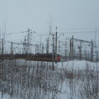Электровозы ЧС4Т на тупиковых путях переменного тока 25кВ, Балезино