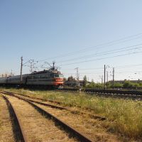 Электровоз постоянного тока ЧС2-557 отправляется на Пермь, Балезино