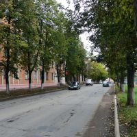 Улица Мира в сентябре, Воткинск