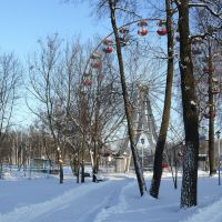 Городской парк зимой, Можга