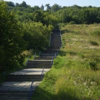 Знаменитая ульяновская лестница на Венец, Ульяновск