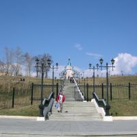 Stairs to Uspensky Cathedral / Лестница к Успенскому собору, Дормидонтовка