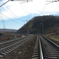 Obluchye (2012-10) - Crossing the railway, Облучье