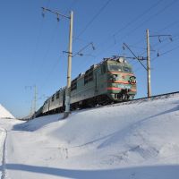 Obluchye (2013-02) - Railway track, Облучье