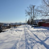 Obluchye (2013-02) - Street view in northern town area, Облучье