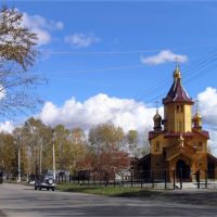 A church in Chegdomyn, Чегдомын