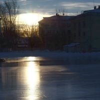 sunrise at the skating rink, Озерск