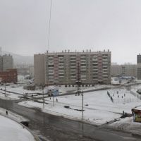 Миасс, р-н Комарово. Март 2010. Панорама. / Miass, Komarovo district. March 2010. Panorama., Миасс
